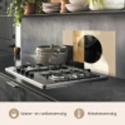 Abstract - Goud - Zwart - Kunst keuken achterwand spatscherm klein -usp_NL