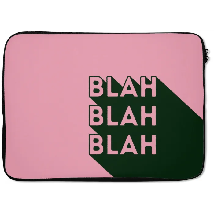 Tekst - Grafisch - Groen - Schaduw laptophoes neopreen klein -zkaufland3dotto