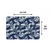 Botanisch - Patroon - Blauw Placemat vinyl groot 368 -specs