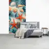 Zeesterren - Schelpen - Illustratie - Zand fotobehang vinyl groot -slaapkamer