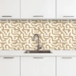 Modern - Abstract - Beige keuken achterwand 2 middel 871 -3d