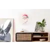 Kerstman - Kerst - Quote - Beige Wandcirkel aluminium klein -kantoor