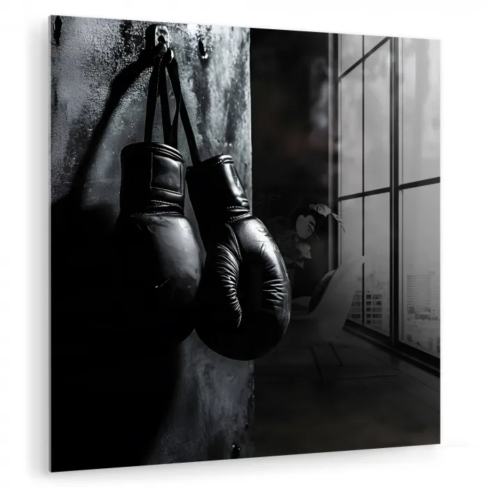 Bokshandschoenen - Muur - Duister - Zwart plexiglas 5mm klein -zzzproduct_nieuw