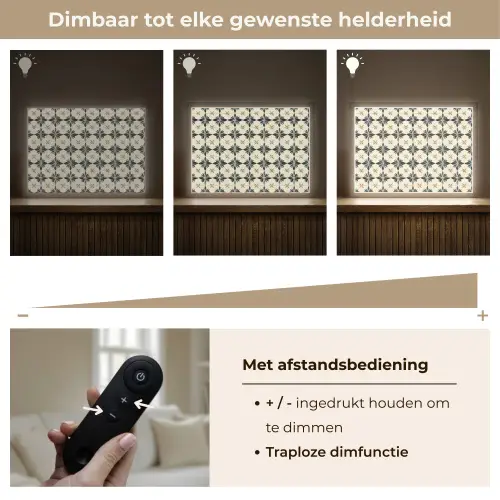 Sierlijk - Ornament - Blauw Light Box met batterij (Wandlamp) middel 907 -USP_dimbaarNL