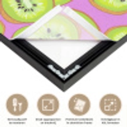 Kiwi - Speels - Groen Textielframe zwart klein 947 -USP_feed_closeupNL