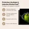 Appel - Groen - Fruit - Water - Zwart Inductie beschermer vinyl 3mm middel -usfeer2_FR