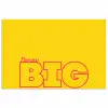 Dream big - Geel - Grafisch poster papier klein -3d