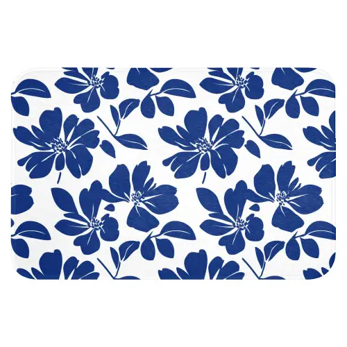 Floraal - Modern - Blauw WCmat klein 1009 -3d