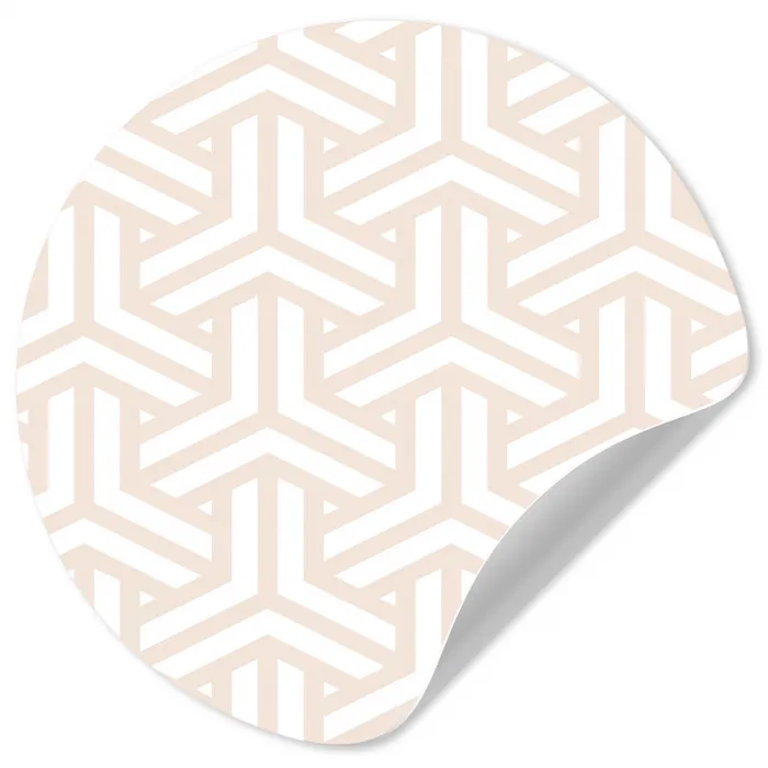 Geometrie - Lijn - Vorm - Patroon Wandcirkel behangsticker klein 186 -3d