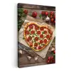 Pizza - Hart - Pepperoni - Tomaat KitchenYeah - Keuken - Canvas klein -3d