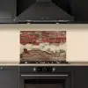 Muur - Baksteen - Verweerd keuken achterwand spatscherm klein -sfeer1