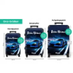 Blauwe blitz NBS - Handbagage koffer - Kinderen Unisex middel zzzzzzVergelijking_3DE