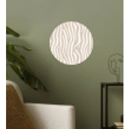 Abstract - Zebra - Beige Wandcirkel behangsticker klein 186 -sfeer2