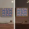 Disco - Blauw - Patroon Light Box met batterij (Wandlamp) middel 907 -sfeer3