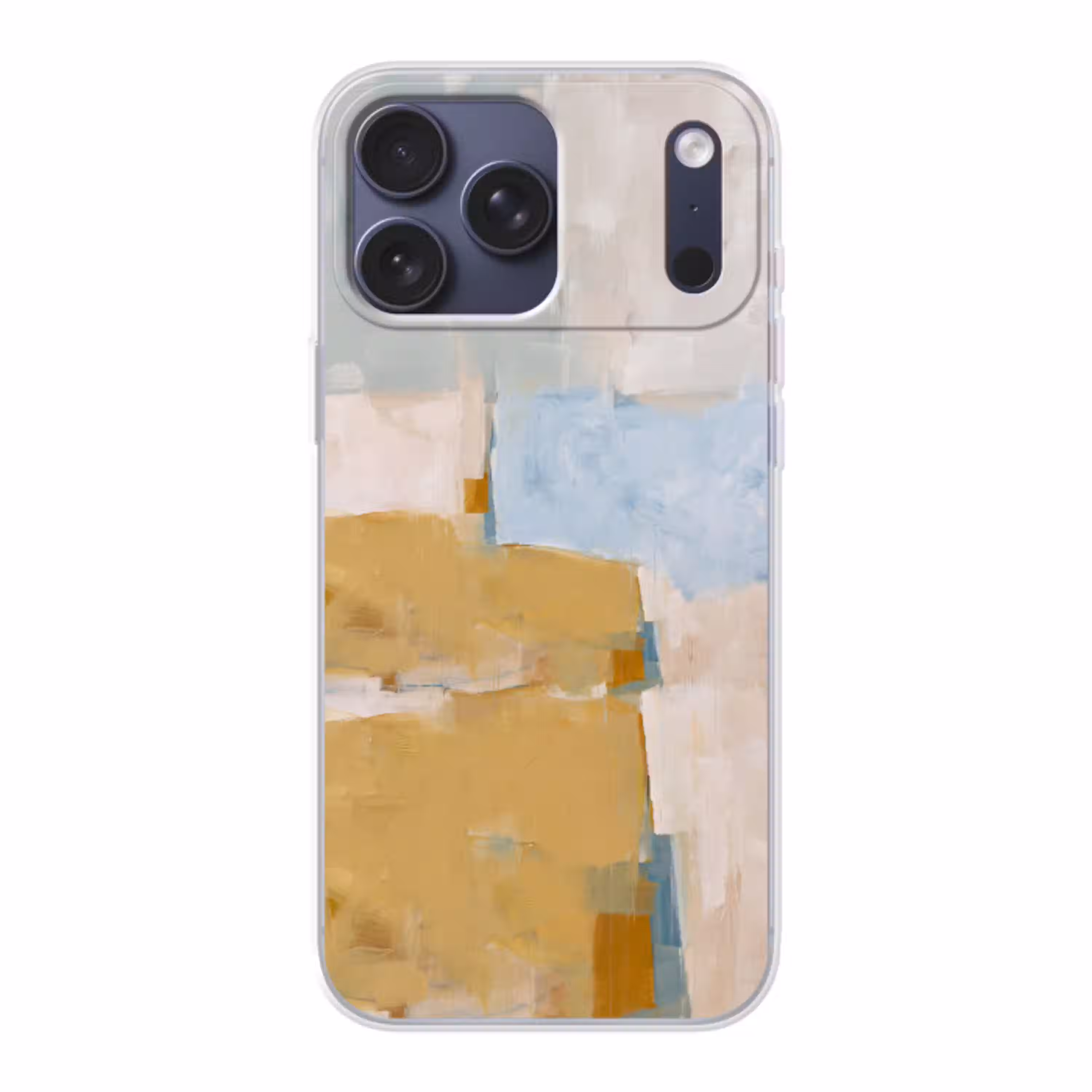 Abstract - Kleuren - Kunst - Modern - Blauw Telefoonhoesje iPhone 17 Pro Max klein -3d