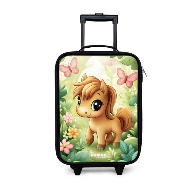 Kids’ Suitcase - Horse - Flowers - Butterflies
