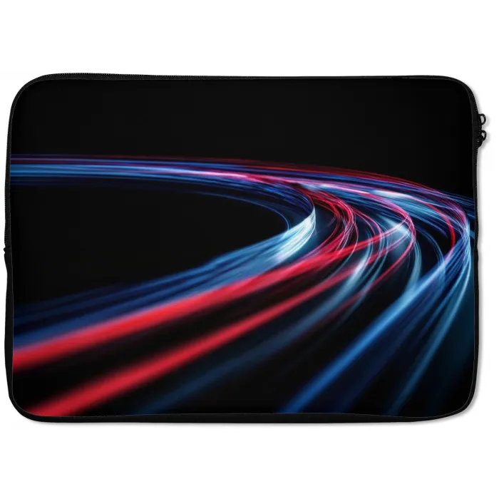 Gaming - Lichtbanen - Golvend - Rood laptophoes neopreen klein -zkaufland3dotto