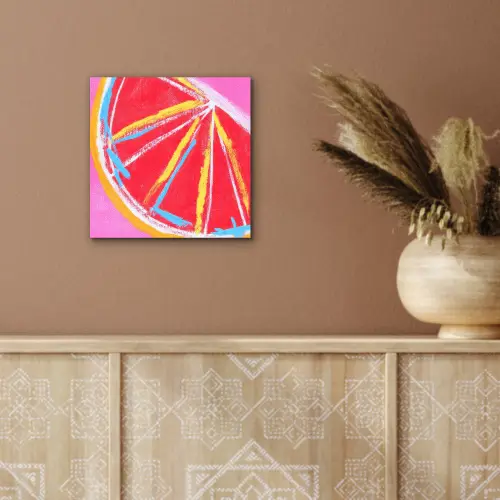 Grapefruit - Geschilderd - Roze - Strepen aluminium wit klein -sfeer4