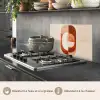 Illustratie - Abstract - Vormen - Rood keuken achterwand spatscherm klein -usp_FR