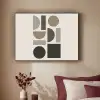 Natuurlijke tinten - Grafisch - Verticale compositie Textielframe zwart klein -sfeer1