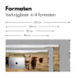 Runderen - Kudde - Landschap - Weide - Rustig Muismat XXL klein -sfeer5