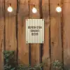 Buiten - Quote - Strepen - Zomer tuinposter los doek klein -sfeer1