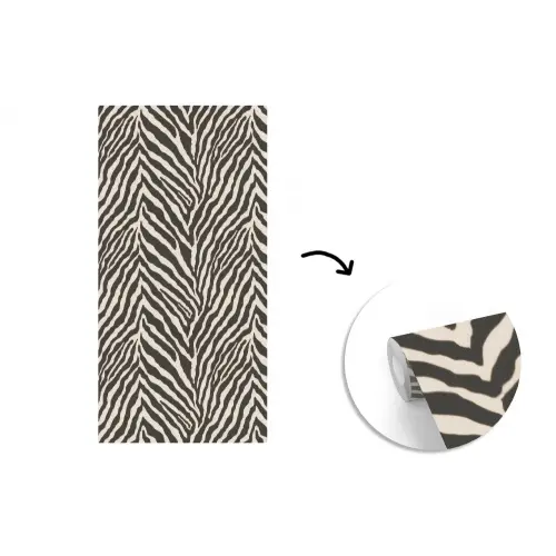 Zebra - Klassiek - Zwart fotobehang vinyl groot 64 -3d