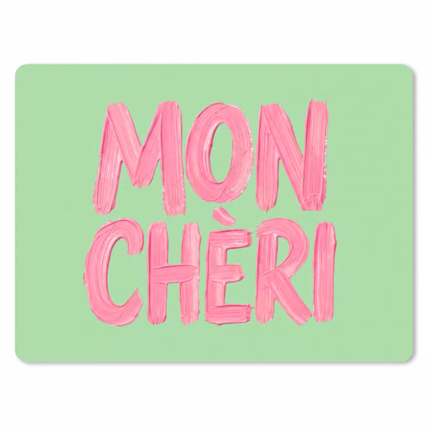 Muismat - Mon cheri - Groen - Roze
