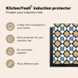 Klassiek - Geometrisch - Blauw Inductie beschermer vinyl 3mm middel 274 -vsfeer2_ENG