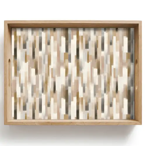 Abstract - Patroon - Kwaststreken Dienblad Rechthoek middel 911 -z3d_shopping