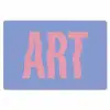 Art - Roze - Blauw Placemat vinyl groot -zzsfeer1_Kitchenyeah-website