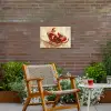Kerst - Slee - Kerstman Tuinposter op houten frame 2 cm dik klein -sfeer3