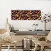 Warm - Patroon - Penseel - Viooltjes canvas 2cm klein 828 -sfeer6