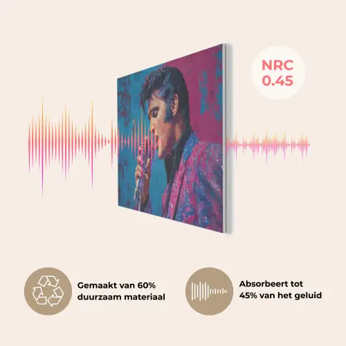 Zingende man - Glitterjas - Microfoon PET vilt klein -USP_NL