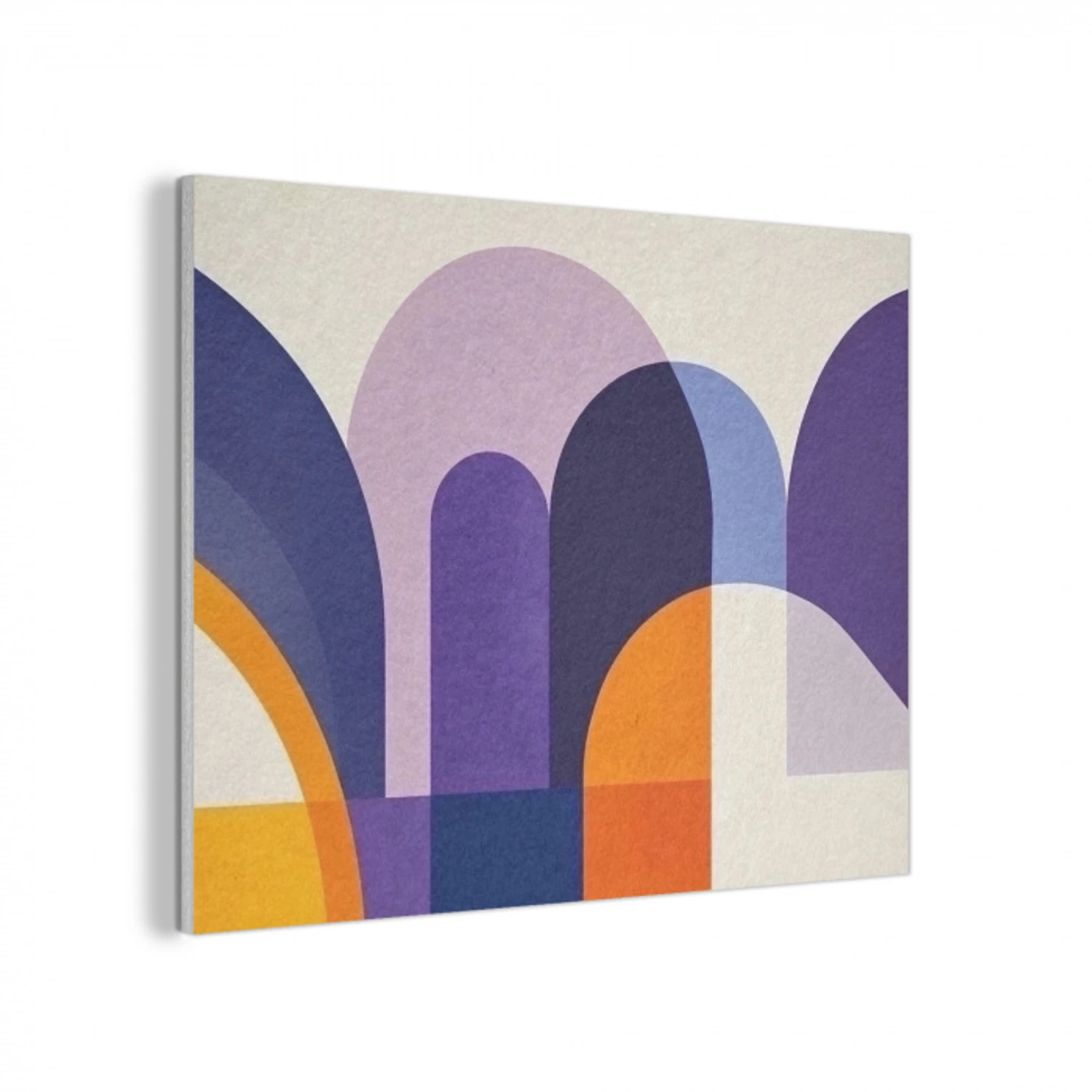 Vormen - Abstract - Grafisch - Oranje PET vilt klein -3d