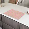 Roze - Streepjes - Groen - Peer Inductie beschermer vinyl 3mm klein 276 -sfeer8