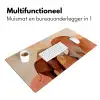 Olifanten - Oranje - Abstract Muismat XXL klein -sfeer4