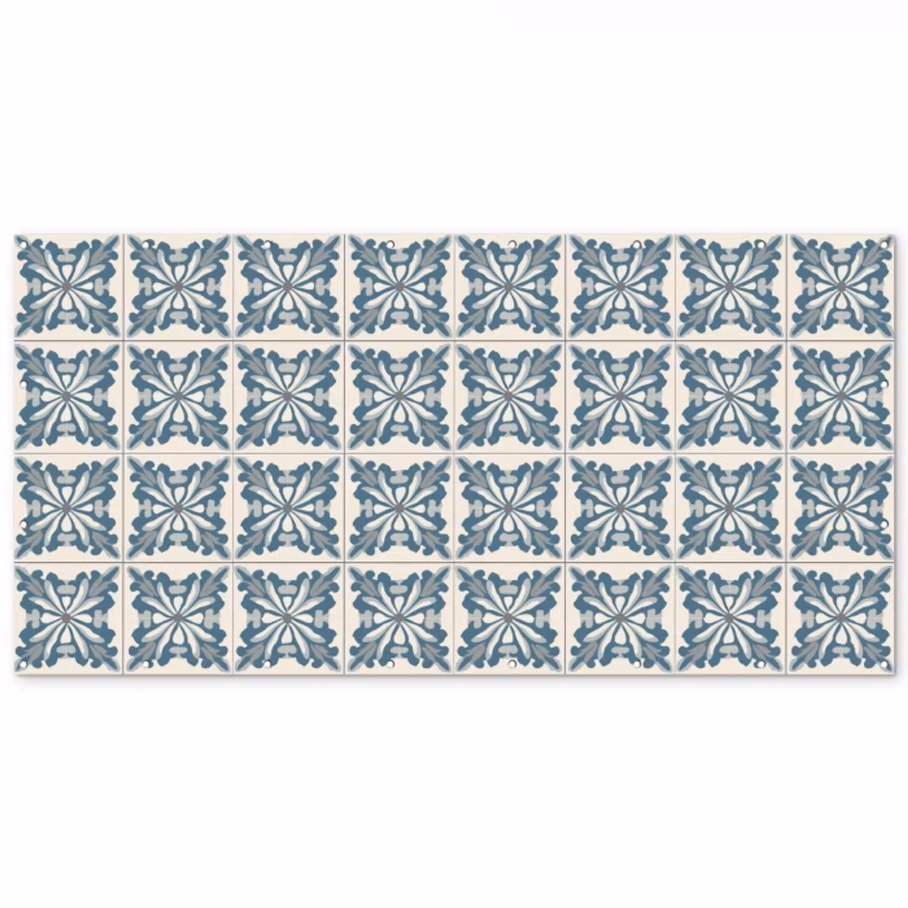 Dessin - Tegel - Blauw Balkonbeschermer Duitsland klein 596 -zz_3d