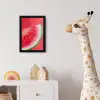 Watermeloen - Rood - Zomers fotolijst zwart zonder passe partout klein -usfeer4_kinderkamer