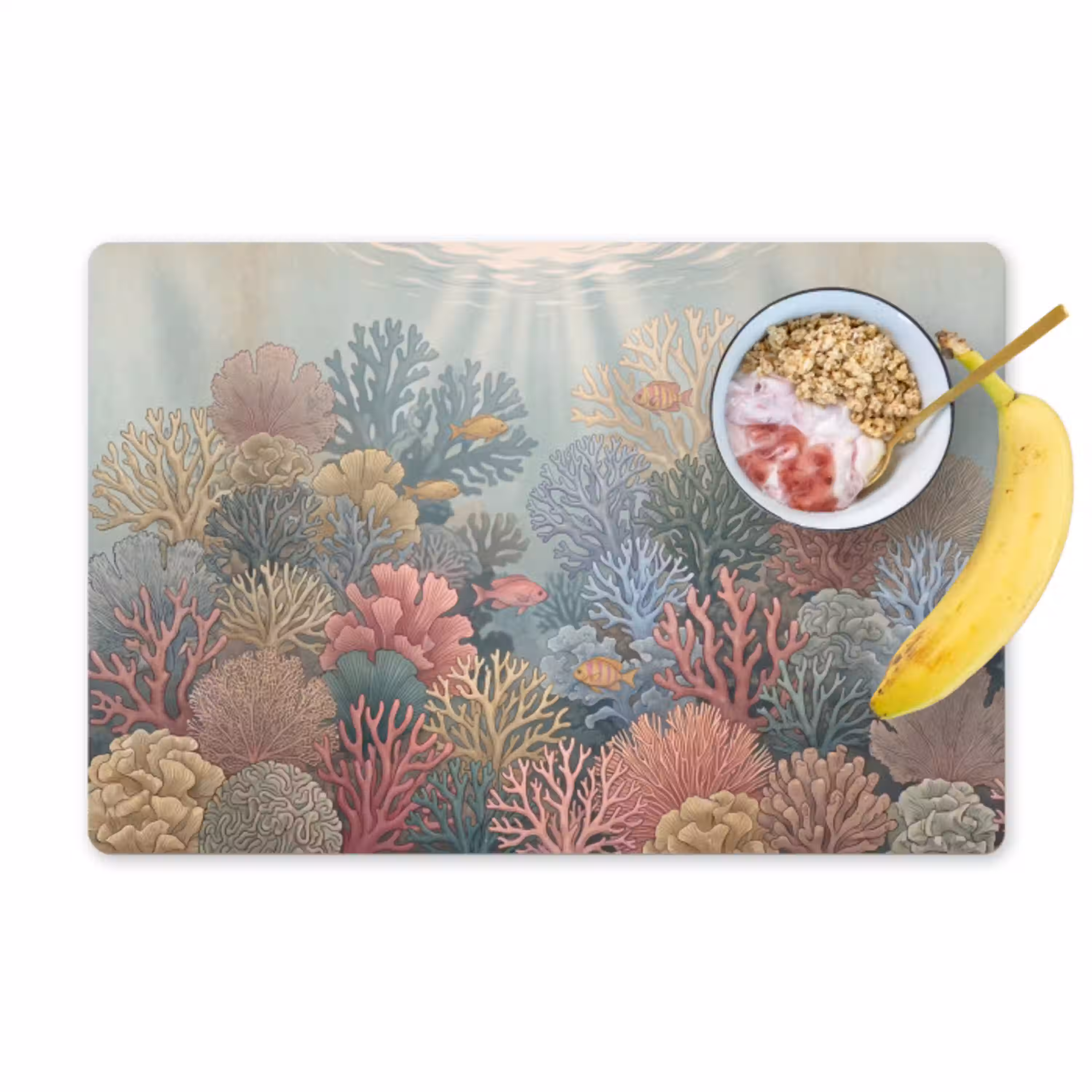 Zee - Koraal - Vis - Natuur - Kleurrijk Placemat vinyl groot -zzzproduct_Kitchenyeah-website
