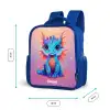 Schattige baby draak Kinderrugzak - Blauw middel -productfoto_formaten