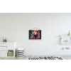 Panda - Jas - Graffiti - Oranje textielposter latten blank klein -kinderkamer