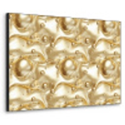 Vloeibaar - Druppels - Goud Textielframe zwart klein 947 -3d