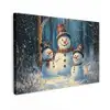 Sneeuwpop - Sneeuw - Winter - Bos canvas 2cm klein -z3d