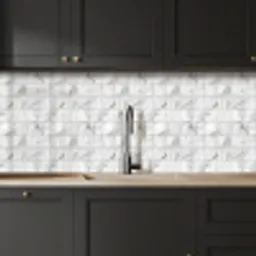 Marmer -  Tegels - Grijs - Wit keuken achterwand 2 middel 871 -sfeer1