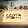 Cherish every moment - Cocktailglas - Geel Inductie beschermer vinyl 3mm klein -sfeer5