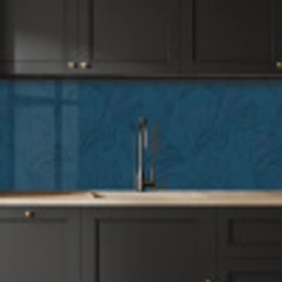 Abstract - Patroon - Donkerblauw - Elegant keuken achterwand 2 middel 871 -sfeer1