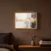Goud - Luxe - Acryl - Kunst Light Box met batterij (Wandlamp) middel -sfeer4