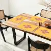 Love yourself - Roze - Geel Placemat vinyl groot -zzsfeer4_Kitchenyeah-website