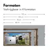 Doorkijk - Koe - Weiland - Dieren - Natuur Muismat XXL klein -sfeer5